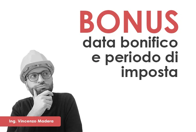 Bonus data di valuta o di esecuzione del bonifico parlante