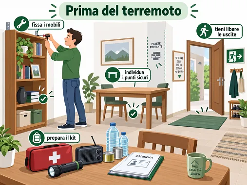 Come comportarsi prima del terremoto