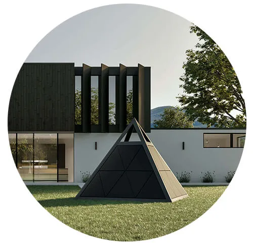 Dynamo fotovoltaico piramide