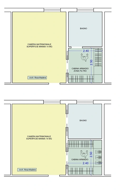 cabina armadio antibagno