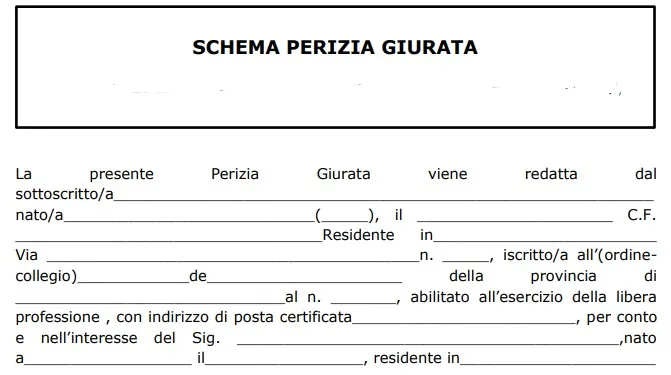 perizia giurata