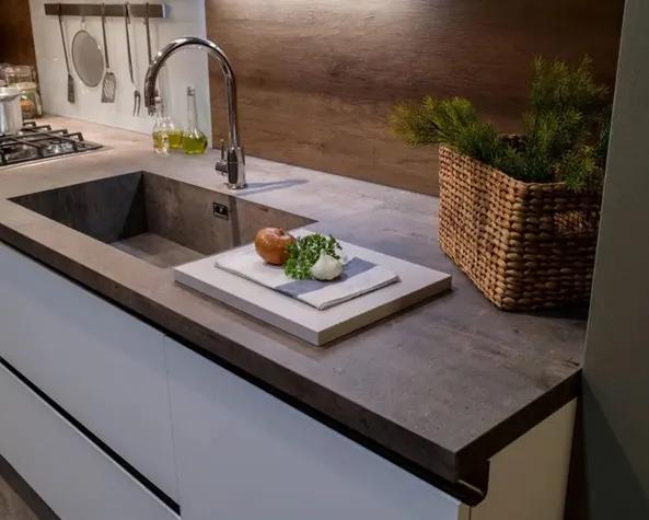 piano cucina laminato legno