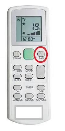 tasto fan climatizzatore