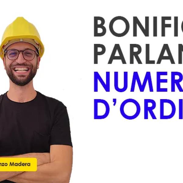 Bonifico parlante e numero d'ordine