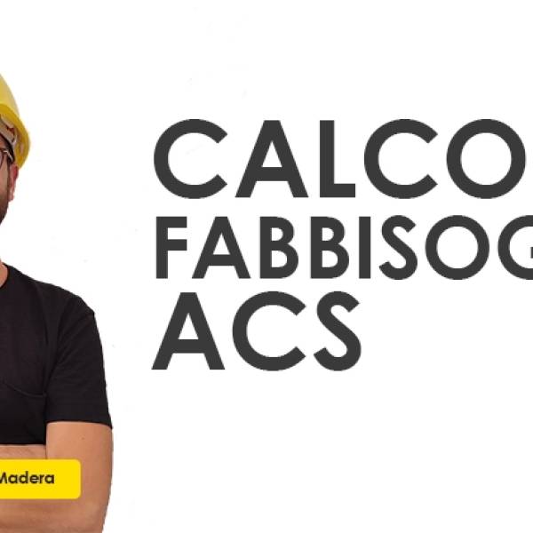 Calcolo del fabbisogno di acqua calda sanitaria l/gg